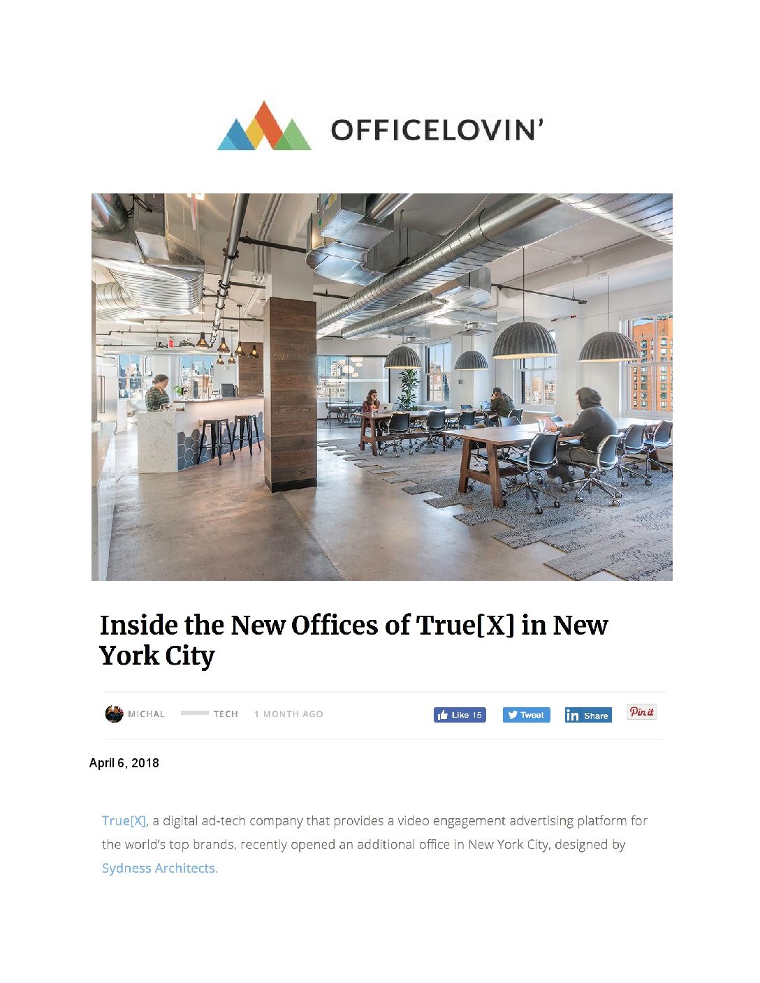 Inside the New Offices of True[X] in New York City