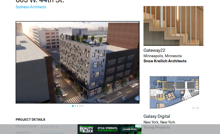 603 W. 44th St.: Sydness Architects