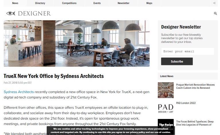 TrueX New York Office by Sydness Architects