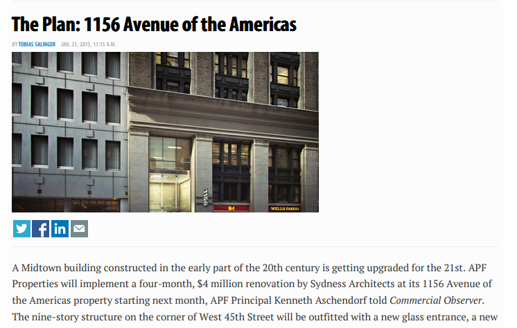 The Plan: 1156 Avenue of the Americas