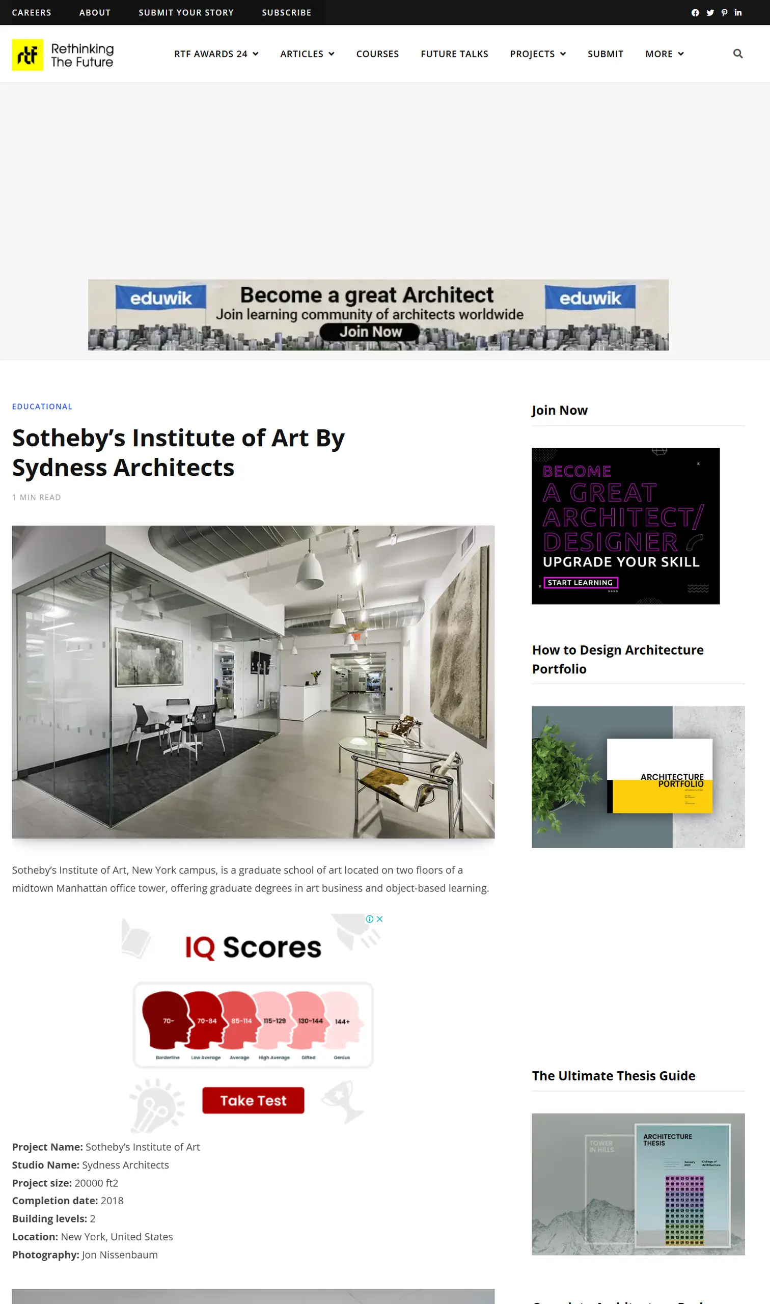 Sotheby’s Institute of Art by Sydness Architects